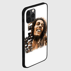Чехол для iPhone 12 Pro Музыкант Боб Марли арт, цвет: 3D-черный — фото 2