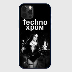 Чехол для iPhone 12 Pro Techno храм монашка колдунья, цвет: 3D-черный