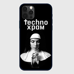 Чехол для iPhone 12 Pro Techno храм монашка в молитве, цвет: 3D-черный