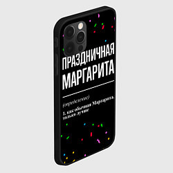 Чехол для iPhone 12 Pro Праздничная Маргарита конфетти, цвет: 3D-черный — фото 2