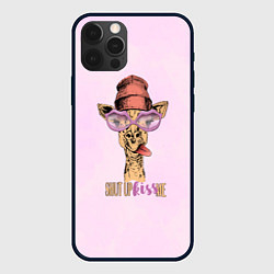 Чехол iPhone 12 Pro Гламурный жираф