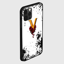 Чехол для iPhone 12 Pro Cyberpunk 2077 группировка Валентинос, цвет: 3D-черный — фото 2