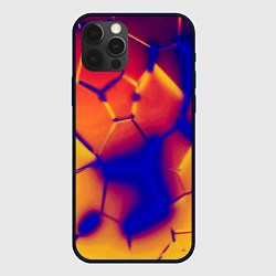 Чехол iPhone 12 Pro Плиты разломы сепия негатив