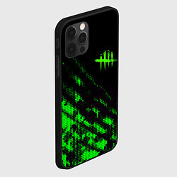 Чехол для iPhone 12 Pro Dead by daylight green neon, цвет: 3D-черный — фото 2