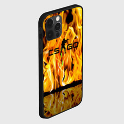 Чехол для iPhone 12 Pro Counter Strike go - flame, цвет: 3D-черный — фото 2