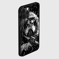 Чехол для iPhone 12 Pro Английский бульдог солдат, цвет: 3D-черный — фото 2