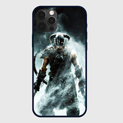 Чехол для iPhone 12 Pro Skyrim - Dovahkiin, цвет: 3D-черный