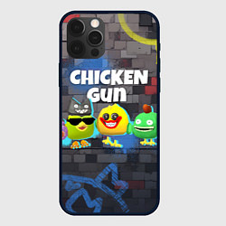 Чехол для iPhone 12 Pro Чикен Ган - граффити, цвет: 3D-черный