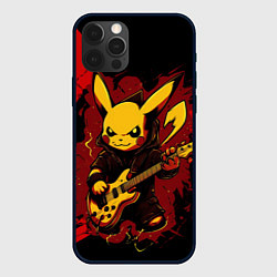 Чехол для iPhone 12 Pro Устрашаюший покемон с гитарой, цвет: 3D-черный