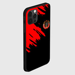 Чехол для iPhone 12 Pro БССР текстура краски, цвет: 3D-черный — фото 2