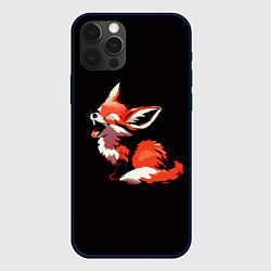 Чехол для iPhone 12 Pro Рыжий Фенек лисенок, цвет: 3D-черный