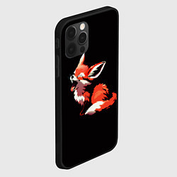 Чехол для iPhone 12 Pro Рыжий Фенек лисенок, цвет: 3D-черный — фото 2