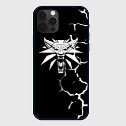 Чехол для iPhone 12 Pro The witcher текстура, цвет: 3D-черный