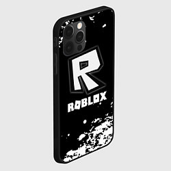 Чехол для iPhone 12 Pro Roblox белая краска, цвет: 3D-черный — фото 2