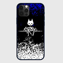 Чехол для iPhone 12 Pro Stray cat game краски, цвет: 3D-черный