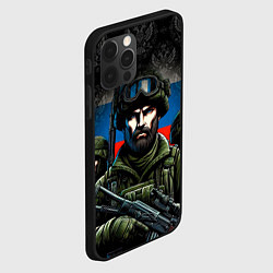 Чехол для iPhone 12 Pro Русский солдат, цвет: 3D-черный — фото 2