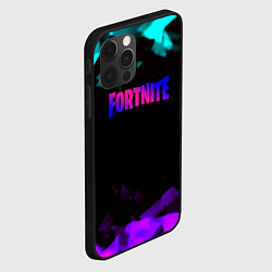 Чехол для iPhone 12 Pro Fortnite neon geometry, цвет: 3D-черный — фото 2