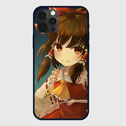 Чехол для iPhone 12 Pro Touhou Project Рейму fight, цвет: 3D-черный