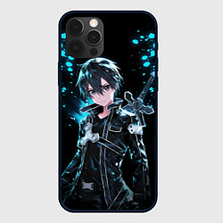 Чехол для iPhone 12 Pro Kirito - Мастера меча онлайн, цвет: 3D-черный