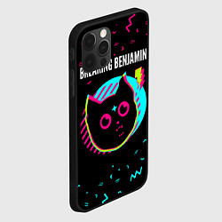 Чехол для iPhone 12 Pro Breaking Benjamin - rock star cat, цвет: 3D-черный — фото 2