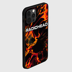 Чехол для iPhone 12 Pro Radiohead red lava, цвет: 3D-черный — фото 2