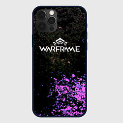 Чехол для iPhone 12 Pro Warframe брызги неоновых красок, цвет: 3D-черный