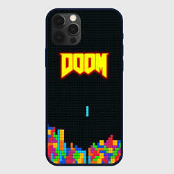 Чехол для iPhone 12 Pro Doom x tetrix коллабарация, цвет: 3D-черный