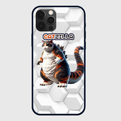 Чехол для iPhone 12 Pro Catzilla big, цвет: 3D-черный