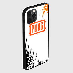 Чехол для iPhone 12 Pro PUBG краски гранж, цвет: 3D-черный — фото 2