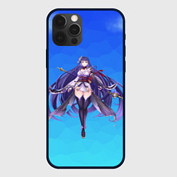 Чехол для iPhone 12 Pro Genshin персонаж игры Keqing, цвет: 3D-черный