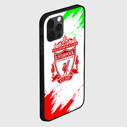 Чехол для iPhone 12 Pro Liverpool краски спорт, цвет: 3D-черный — фото 2