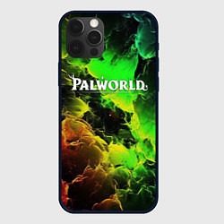 Чехол для iPhone 12 Pro Palworld логотип абстракт, цвет: 3D-черный