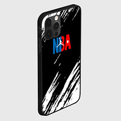Чехол для iPhone 12 Pro Basketball текстура краски nba, цвет: 3D-черный — фото 2