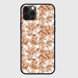 Чехол для iPhone 12 Pro Деньги - купюры в 5 тысяч рублей, цвет: 3D-черный