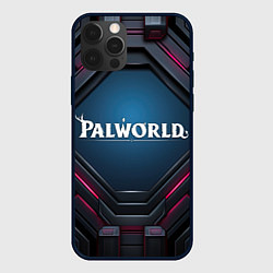 Чехол для iPhone 12 Pro Palworld логотип космический стиль, цвет: 3D-черный