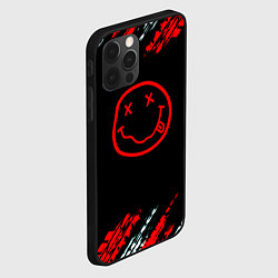 Чехол для iPhone 12 Pro Нирвана текстура рок, цвет: 3D-черный — фото 2