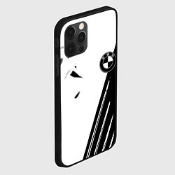 Чехол для iPhone 12 Pro BMW geometry sport car, цвет: 3D-черный — фото 2