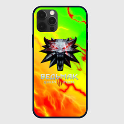 Чехол для iPhone 12 Pro Ведьмак шторм стиль охотник, цвет: 3D-черный