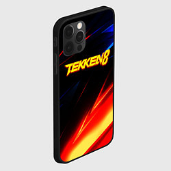 Чехол для iPhone 12 Pro Теккен 8 geometry stripes, цвет: 3D-черный — фото 2
