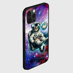 Чехол для iPhone 12 Pro Brave cat in space - ai art, цвет: 3D-черный — фото 2