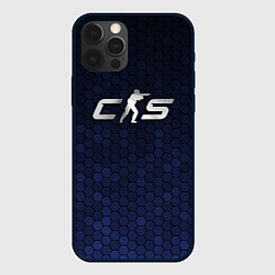 Чехол для iPhone 12 Pro Counter Strike 2 - metal logo, цвет: 3D-черный