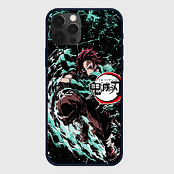 Чехол для iPhone 12 Pro Тандзиро Камадо - Клинок, рассекающий демонов, цвет: 3D-черный