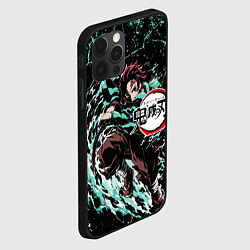 Чехол для iPhone 12 Pro Тандзиро Камадо - Клинок, рассекающий демонов, цвет: 3D-черный — фото 2