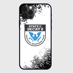 Чехол для iPhone 12 Pro State of Decay текстура краски, цвет: 3D-черный