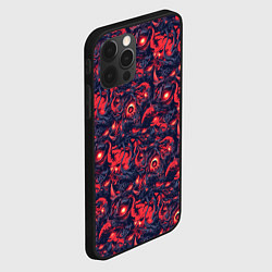 Чехол для iPhone 12 Pro Монстры паттерн, цвет: 3D-черный — фото 2