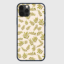 Чехол для iPhone 12 Pro Веточки и звезды, цвет: 3D-черный
