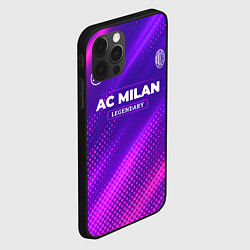 Чехол для iPhone 12 Pro AC Milan legendary sport grunge, цвет: 3D-черный — фото 2