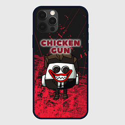 Чехол для iPhone 12 Pro Chicken gun clown, цвет: 3D-черный