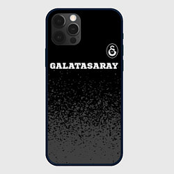 Чехол для iPhone 12 Pro Galatasaray sport на темном фоне посередине, цвет: 3D-черный
