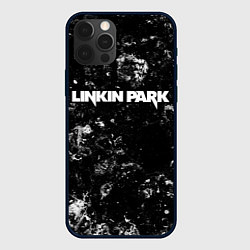 Чехол для iPhone 12 Pro Linkin Park black ice, цвет: 3D-черный